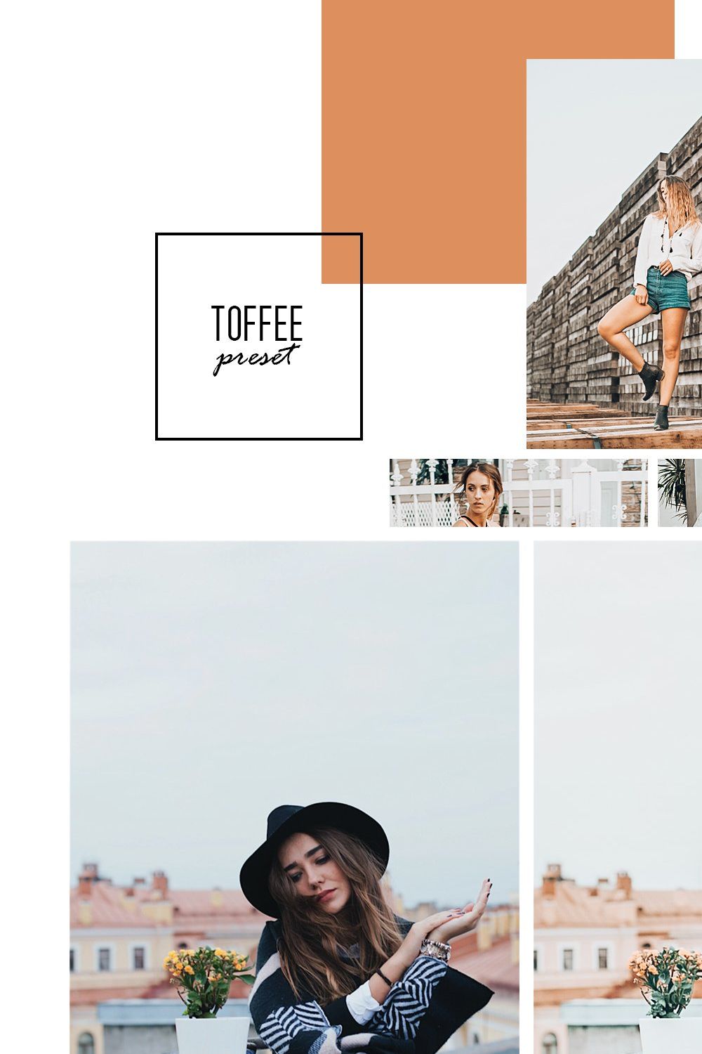 Toffee Lightroom Presets pinterest preview image.