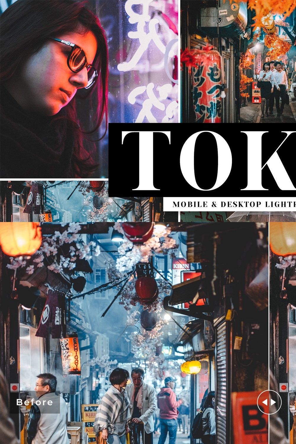 Tokyo Lightroom Presets Pack pinterest preview image.