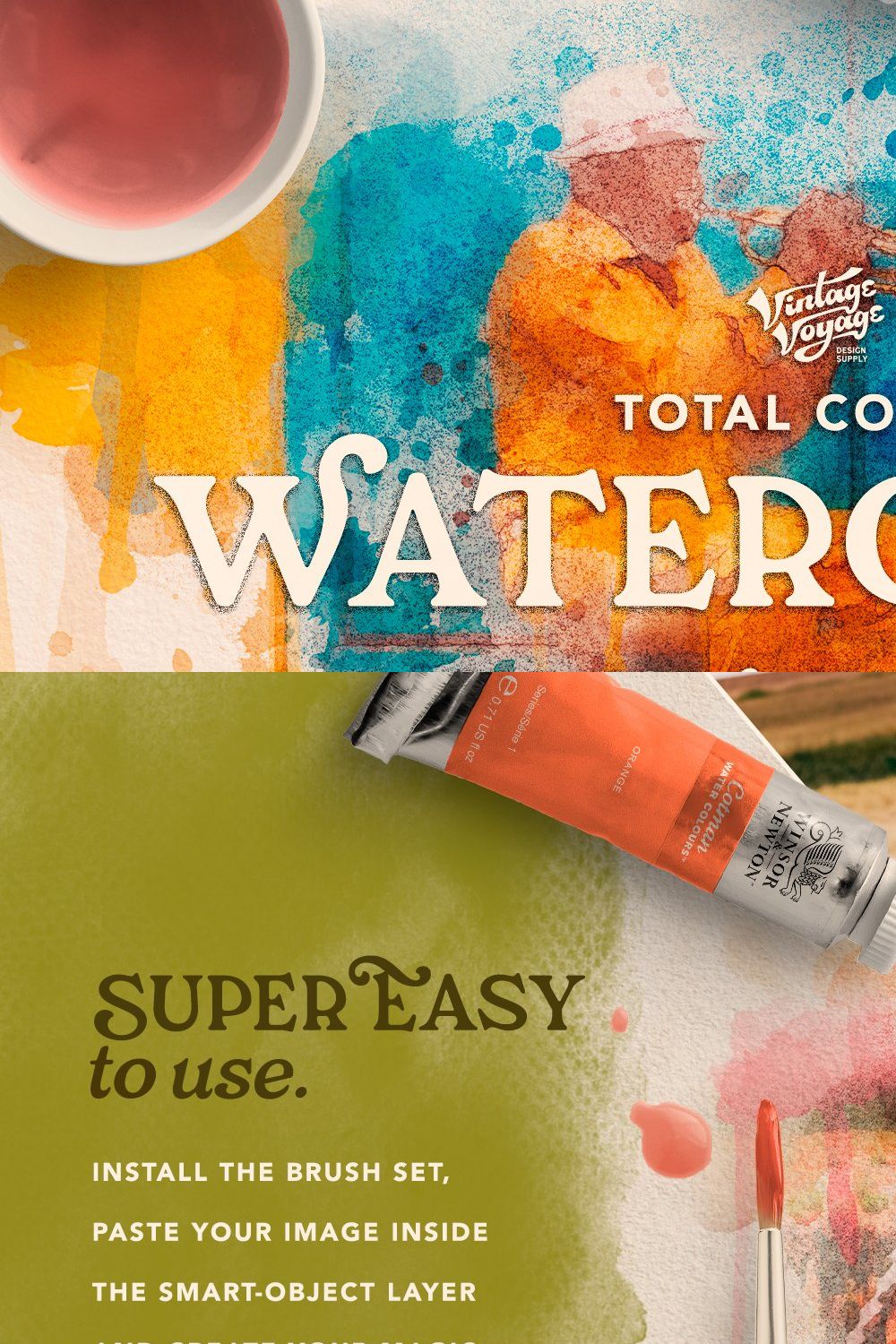 Total Watercolor Creator • SALE pinterest preview image.