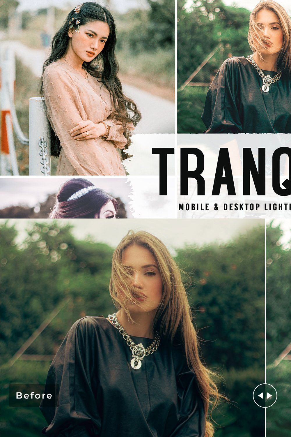 Tranquil Pro Lightroom Presets pinterest preview image.