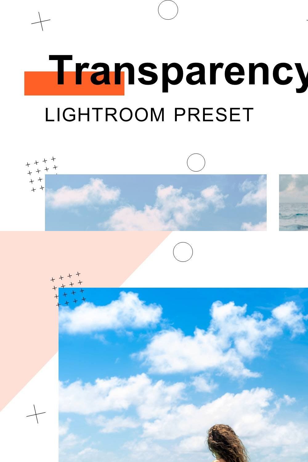 Transparency - Lightroom Presets pinterest preview image.