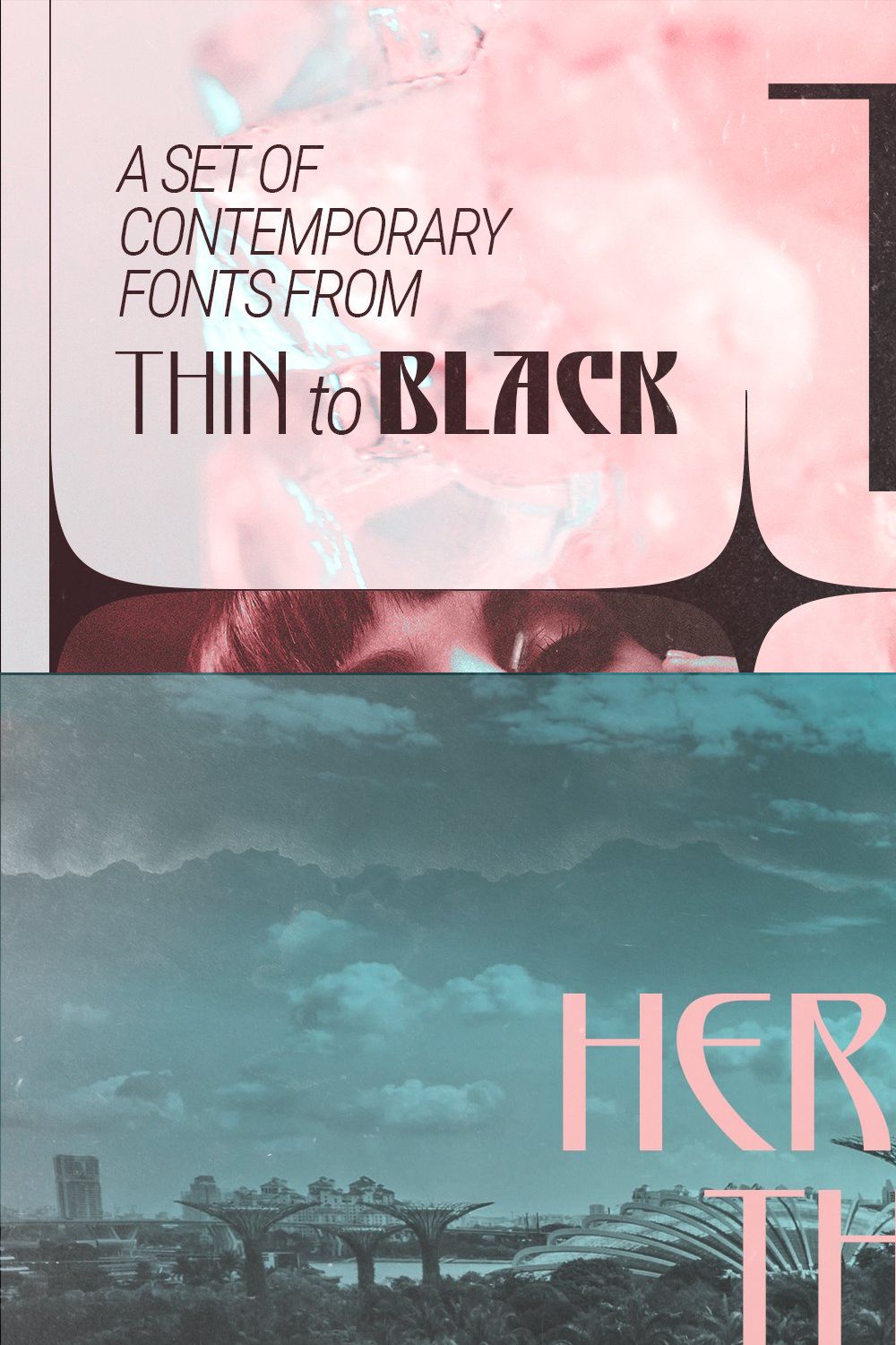 TRANT - Contemporary Sans Serif Font pinterest preview image.