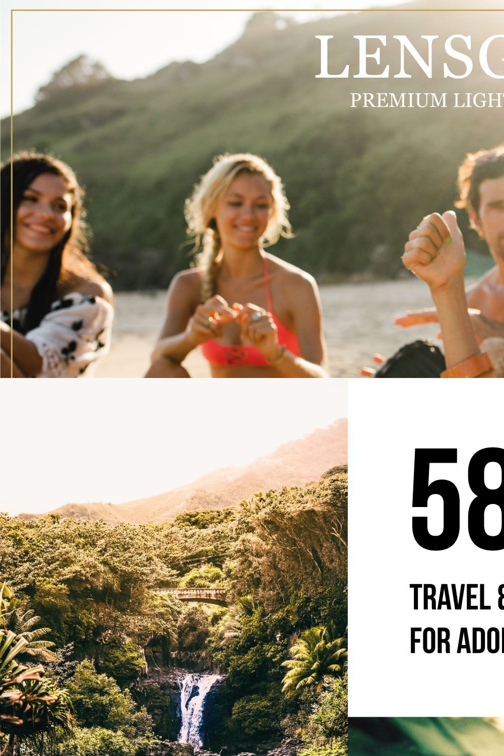 Travel & Adventure Lightroom Presets pinterest preview image.