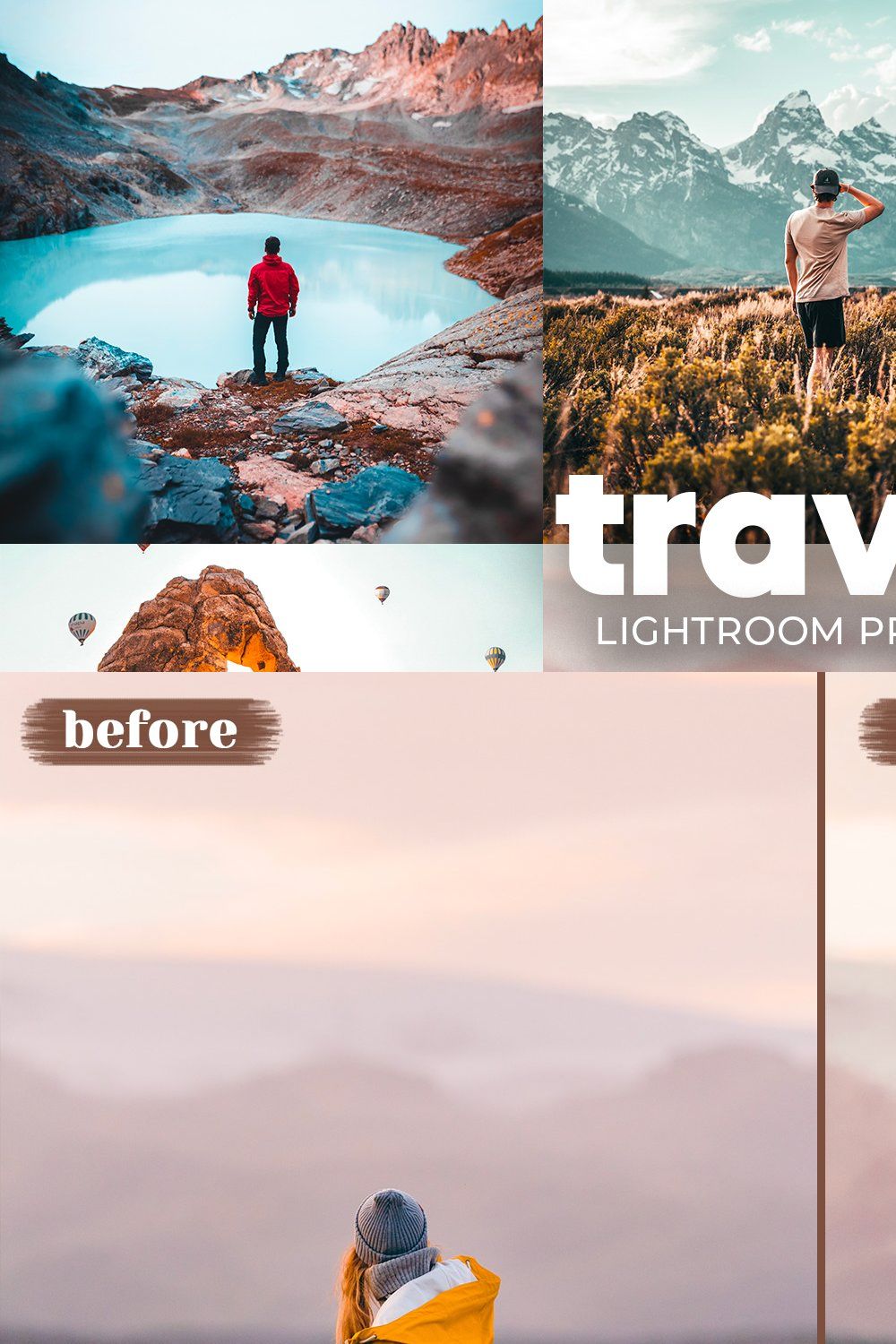 Travel Lightroom Mobile Presets pinterest preview image.