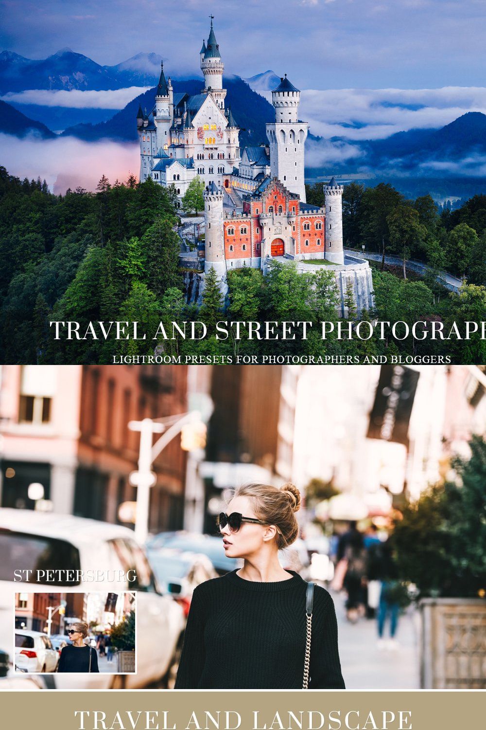 Travel Lightroom presets pinterest preview image.