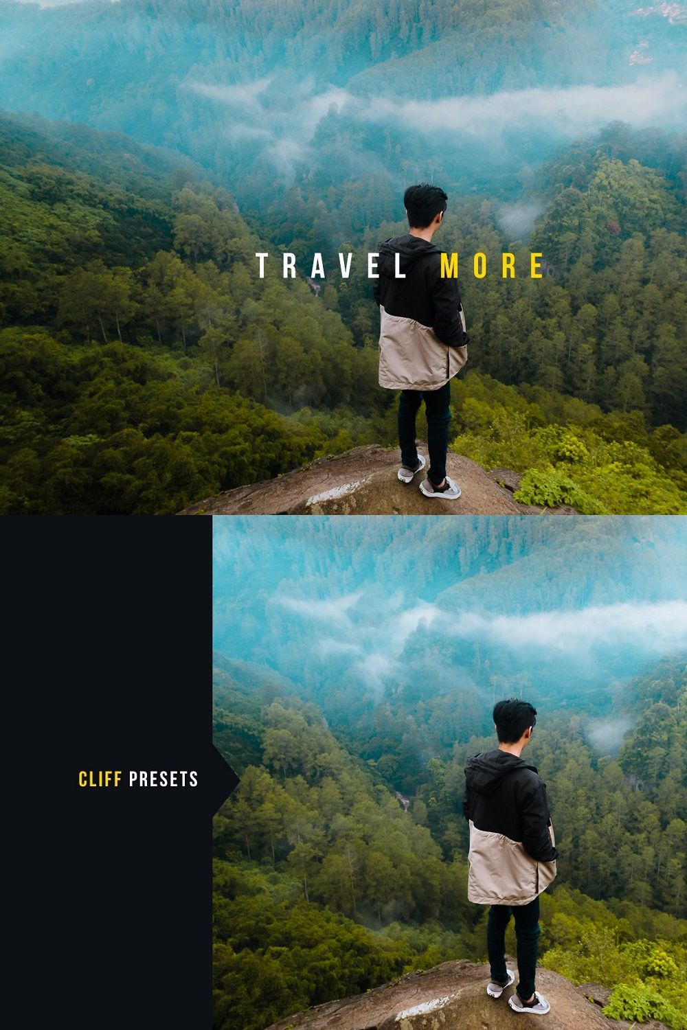 Travel More Lightroom Presets pinterest preview image.