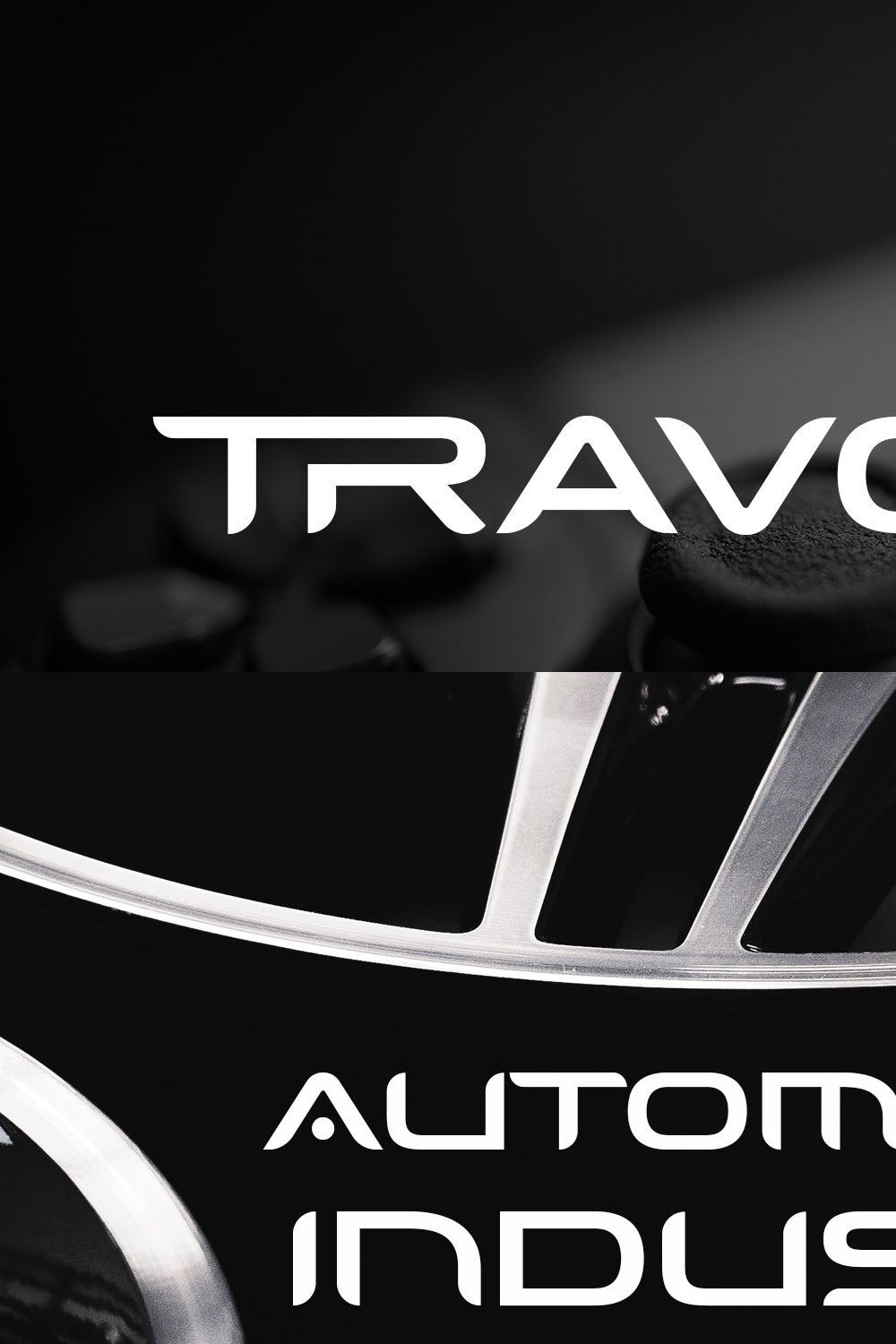 Travolta - Futuristic Font pinterest preview image.