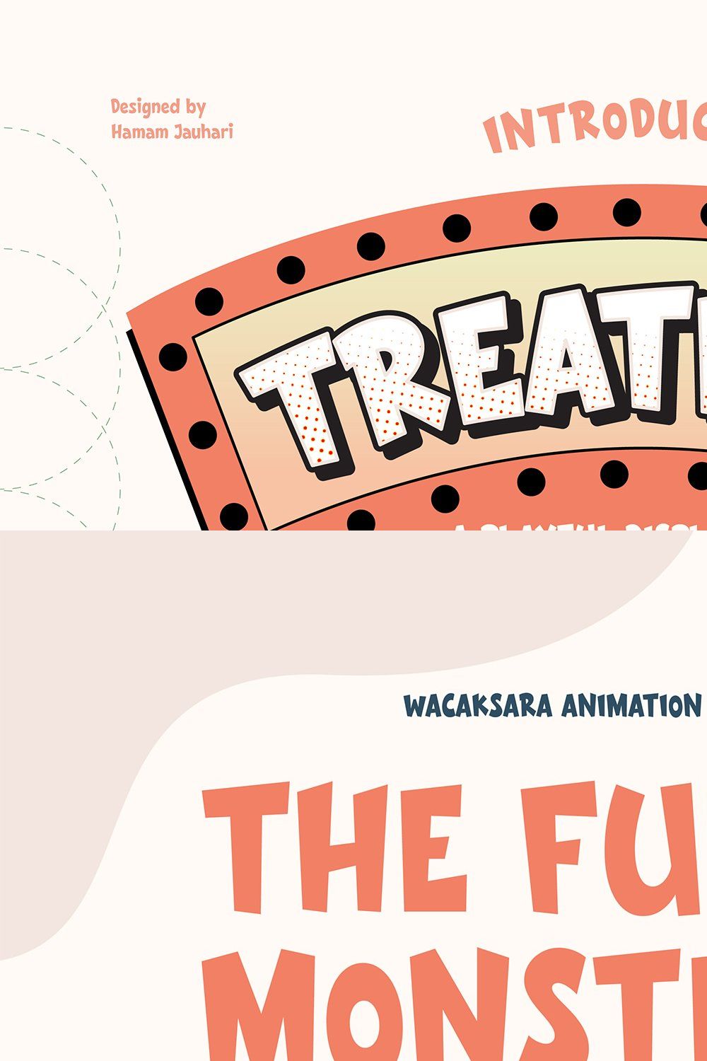 Treatmill Font pinterest preview image.