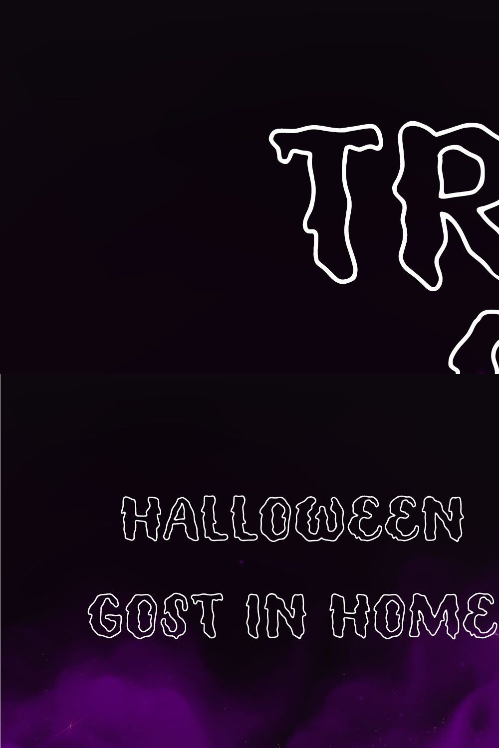 Trick or Track - Halloween Font pinterest preview image.