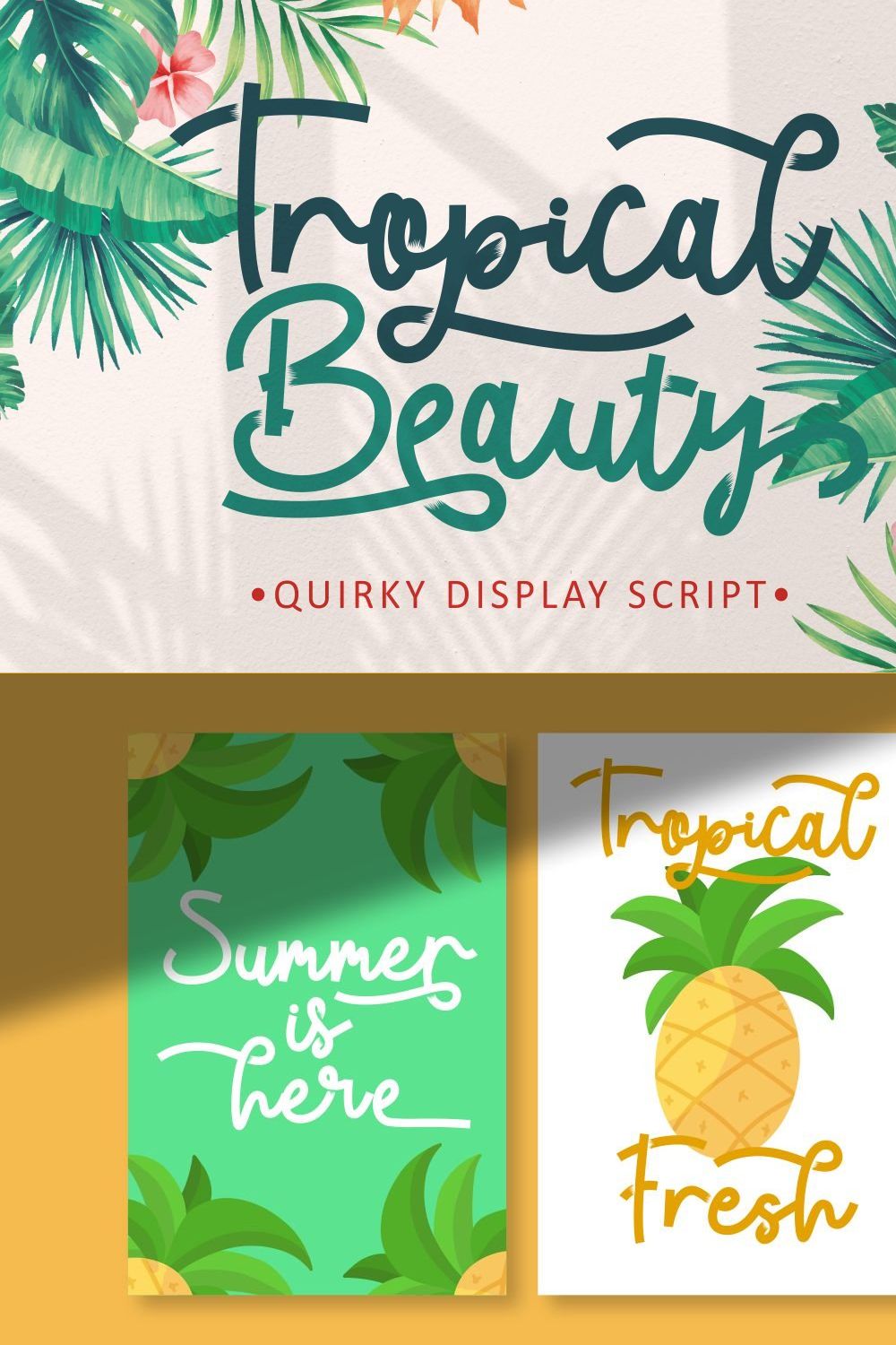 Tropical Beauty - Quirky Display pinterest preview image.