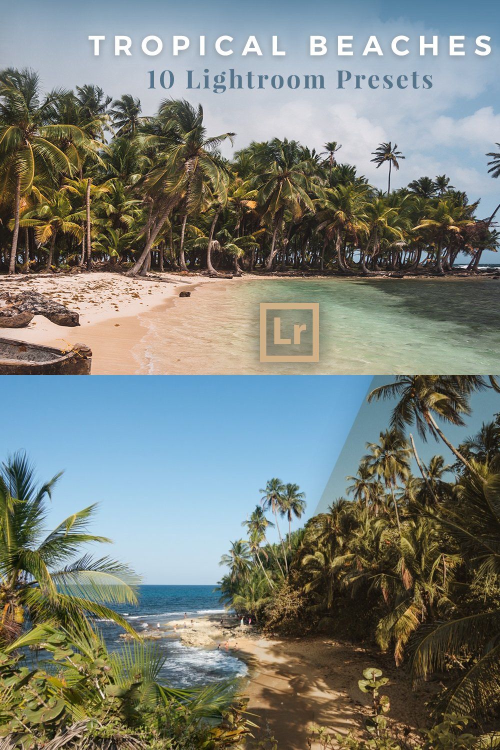 Tropical Landscape Lightroom Presets pinterest preview image.