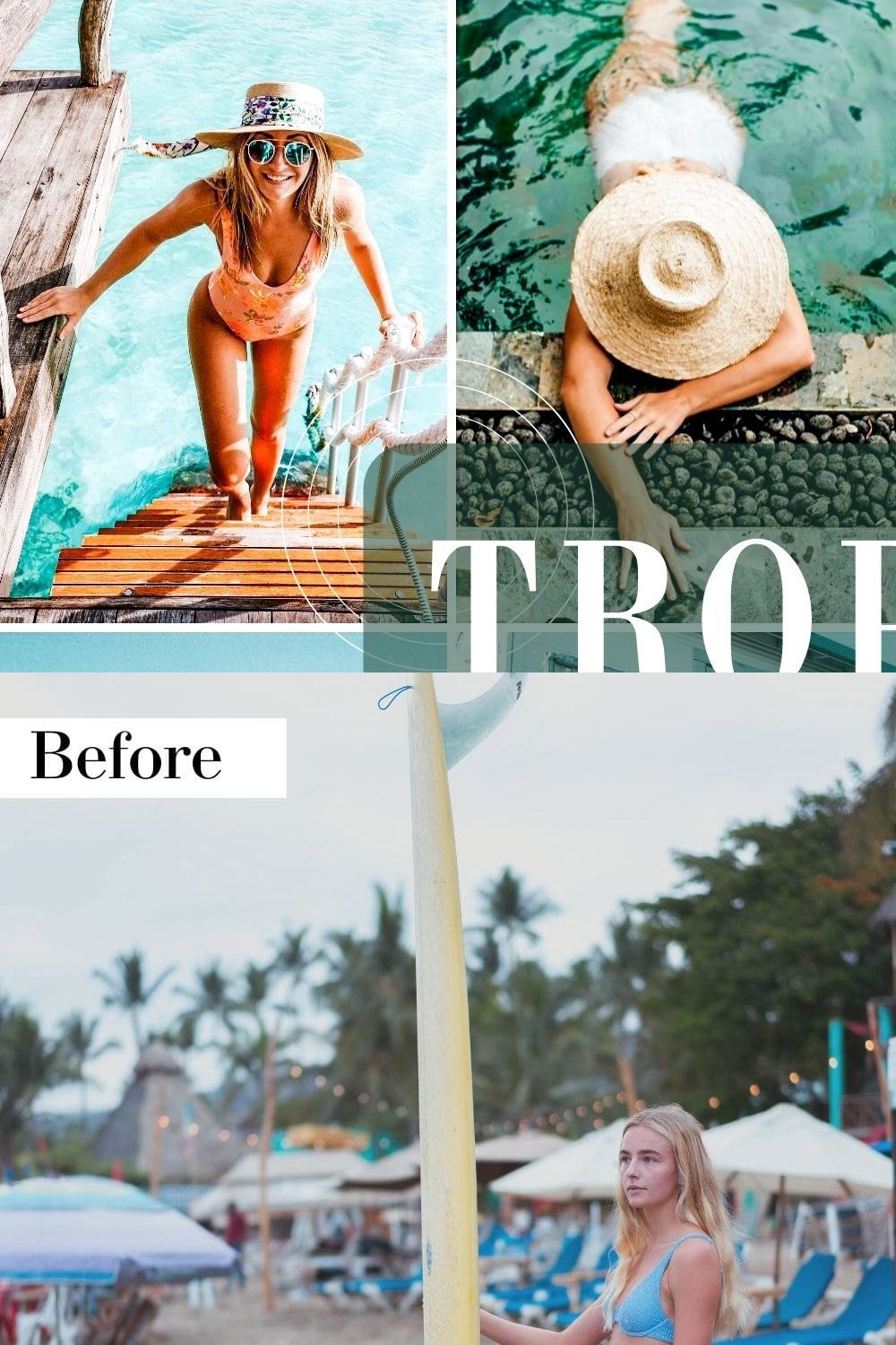 Tropical Lightroom Presets pinterest preview image.