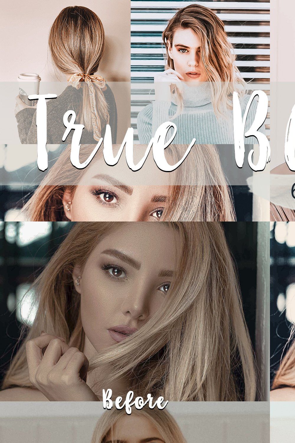 True Blonde - Lightroom Presets Pack pinterest preview image.