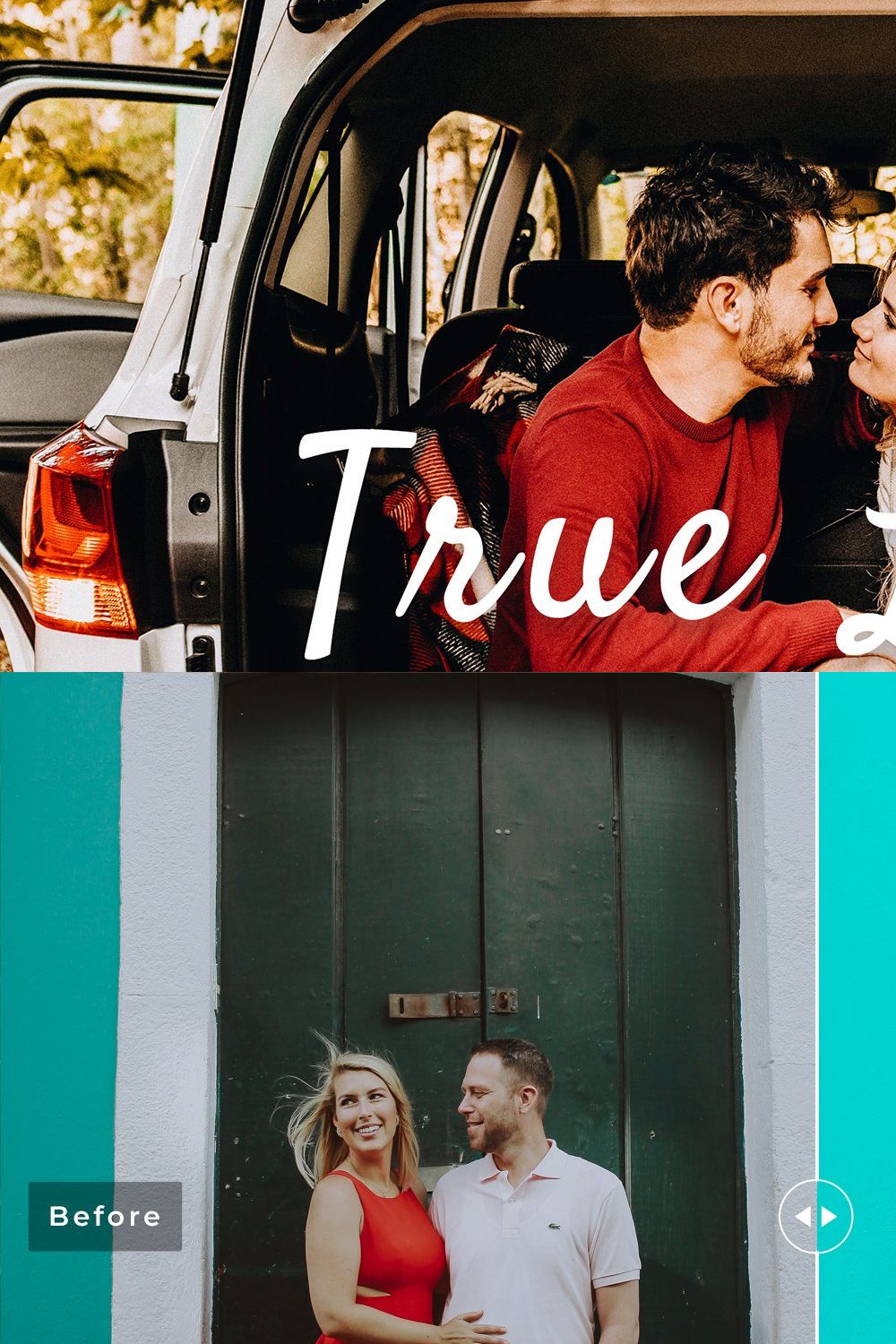 True Love Pro Lightroom Presets pinterest preview image.