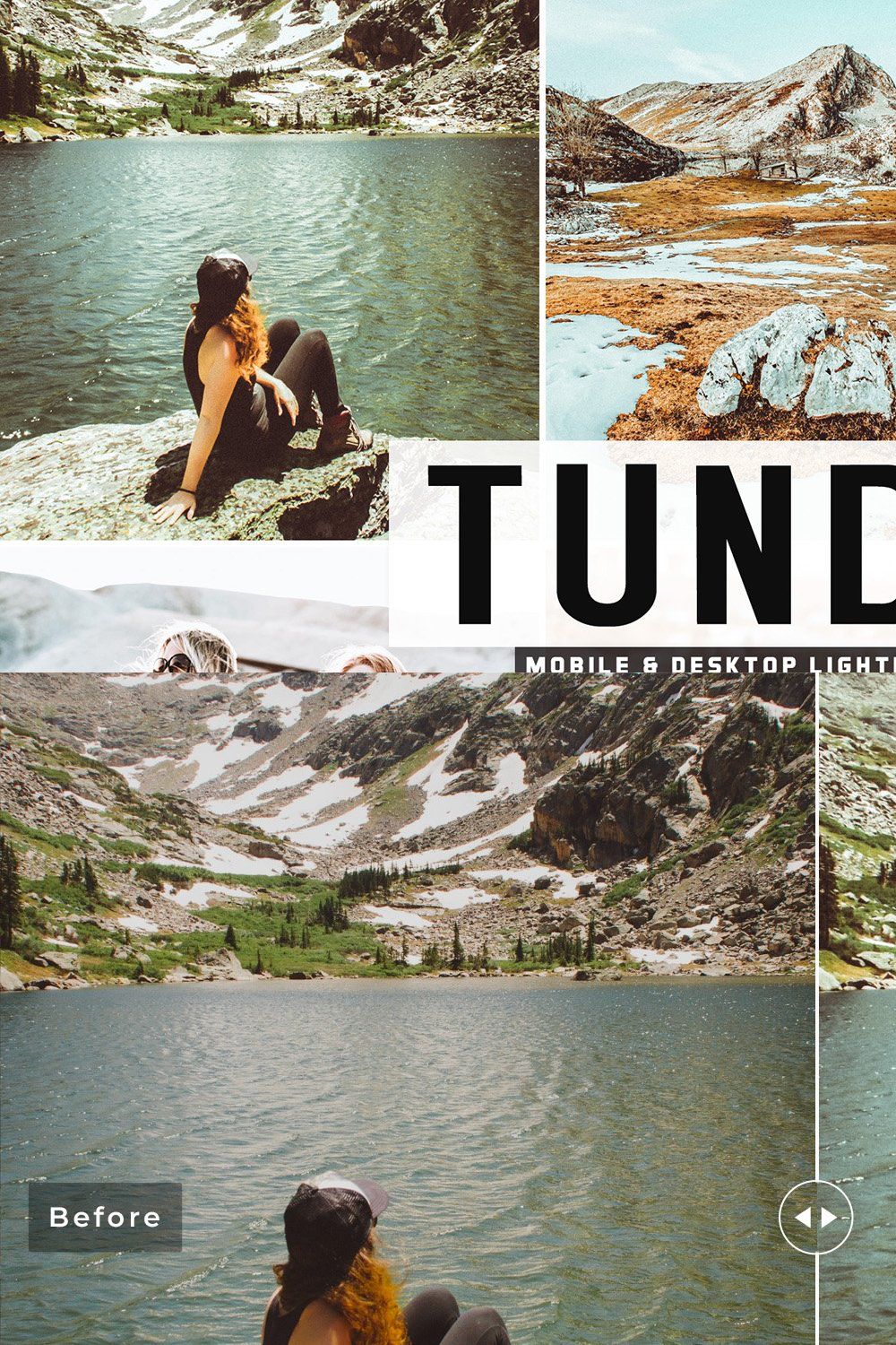 Tundra Lightroom Presets Pack pinterest preview image.