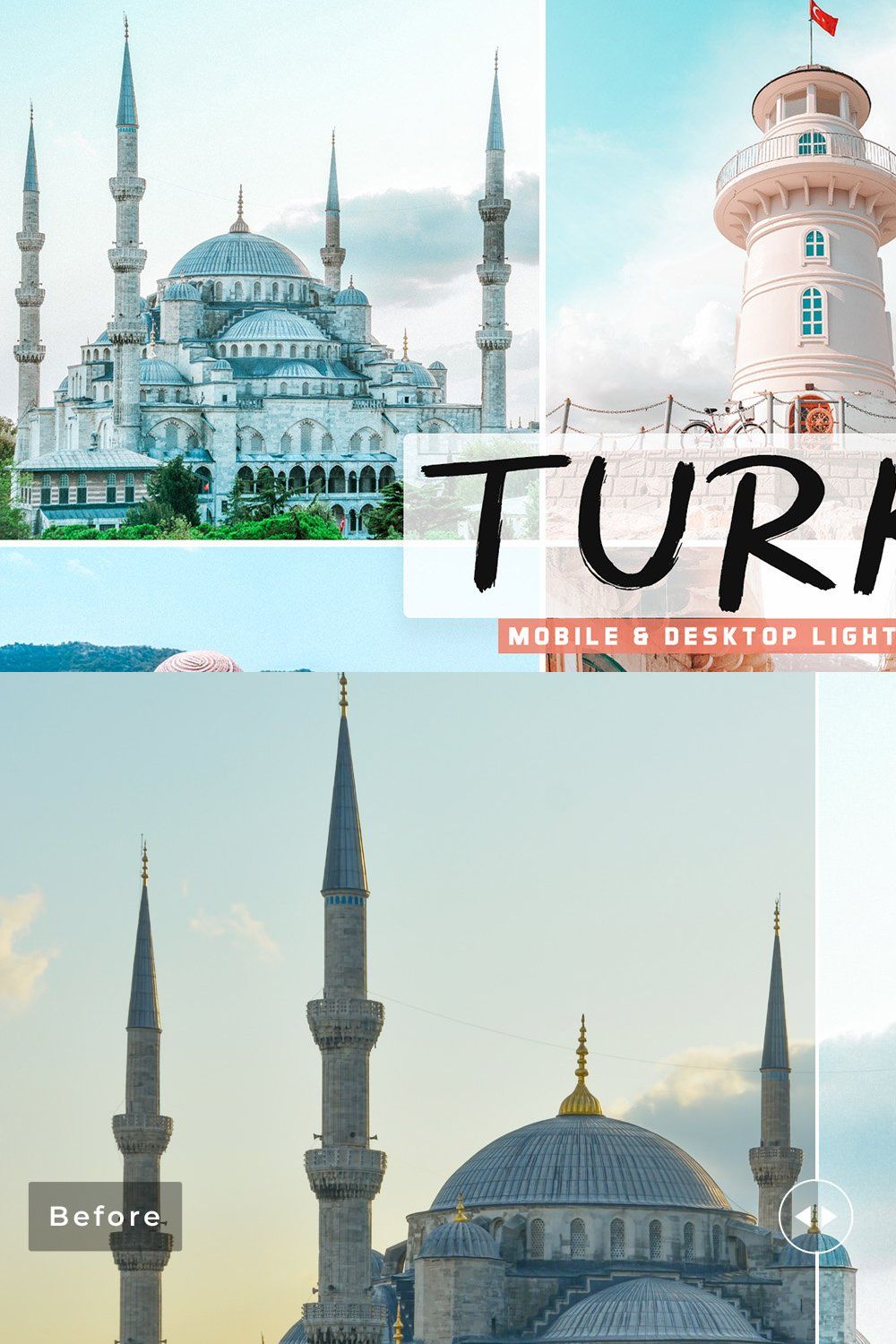 Turkey Pro Lightroom Presets pinterest preview image.