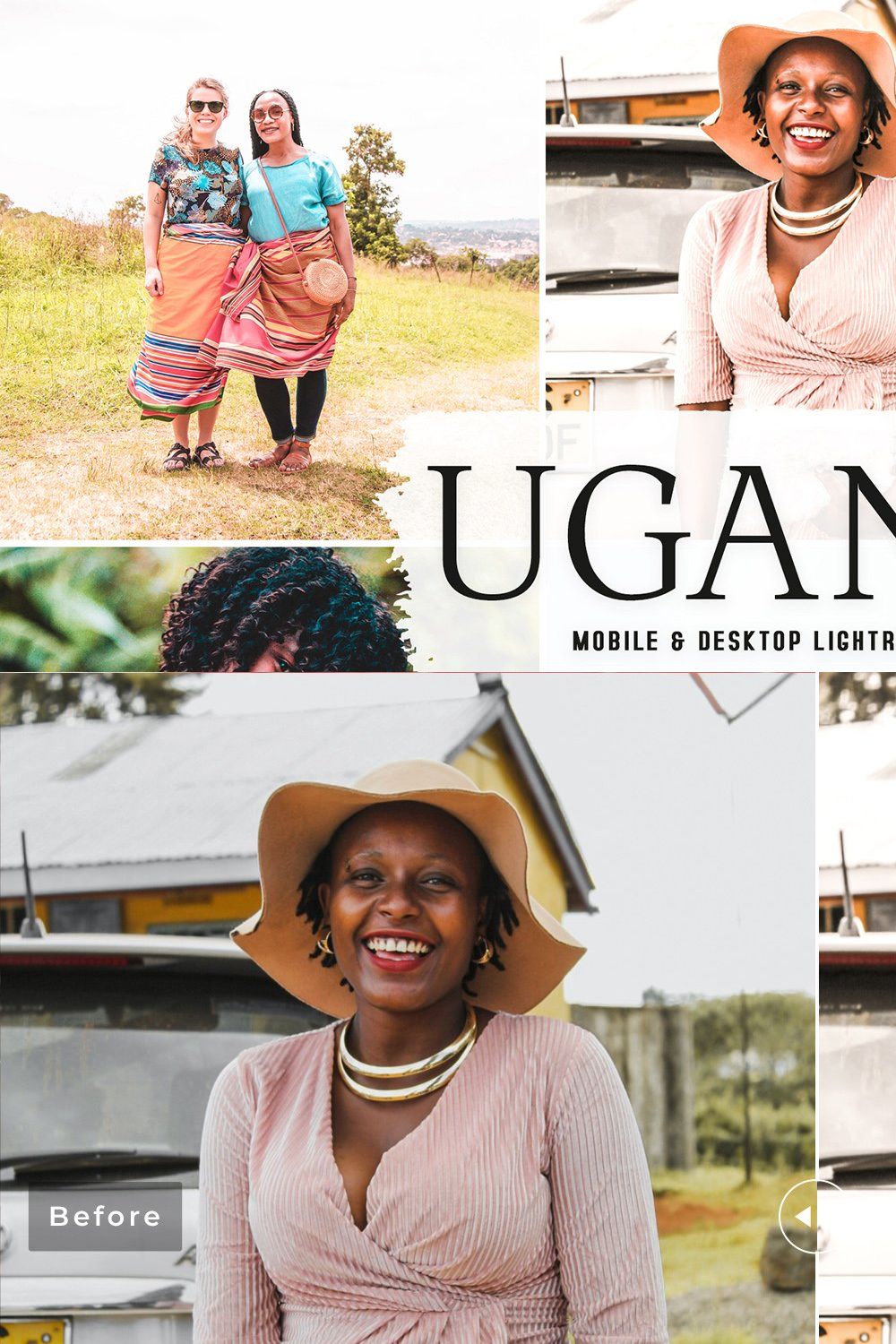 Uganda Pro Lightroom Presets pinterest preview image.