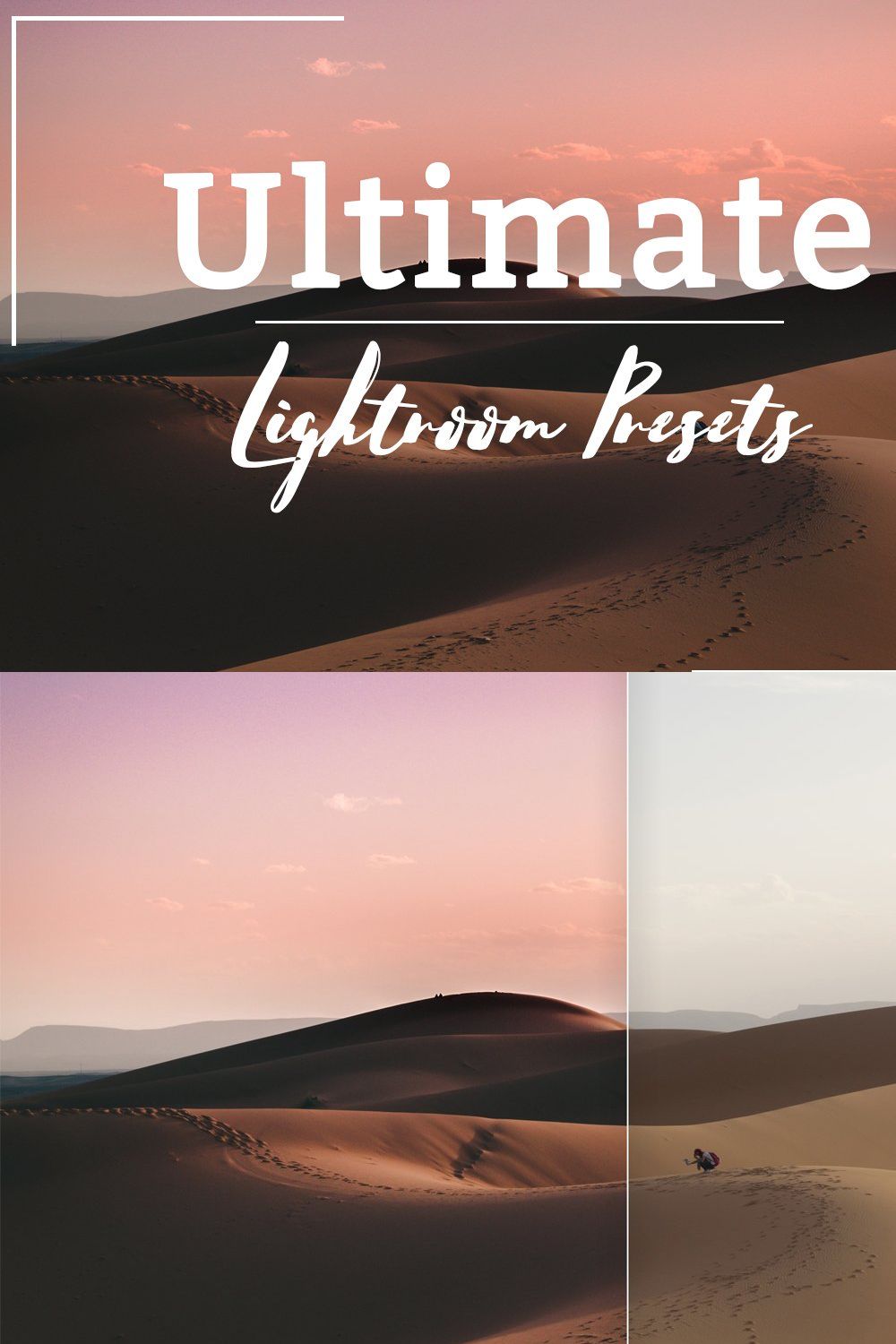 Ultimate Lightroom Presets pinterest preview image.