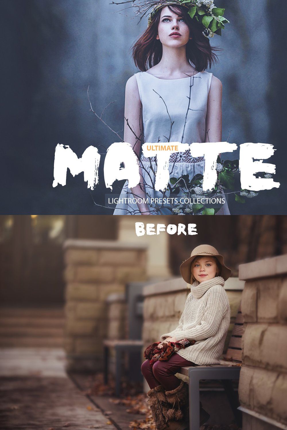 Ultimate Matte Lightroom Presets pinterest preview image.