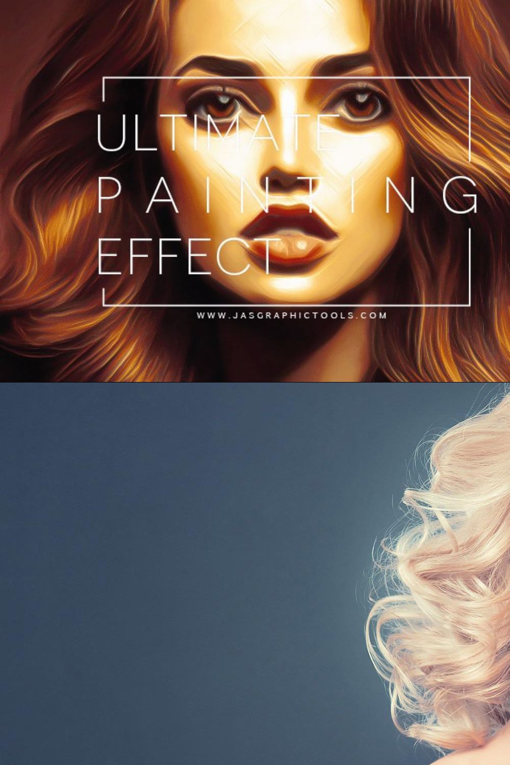 Ultimate Painting Effect Actions PS pinterest preview image.