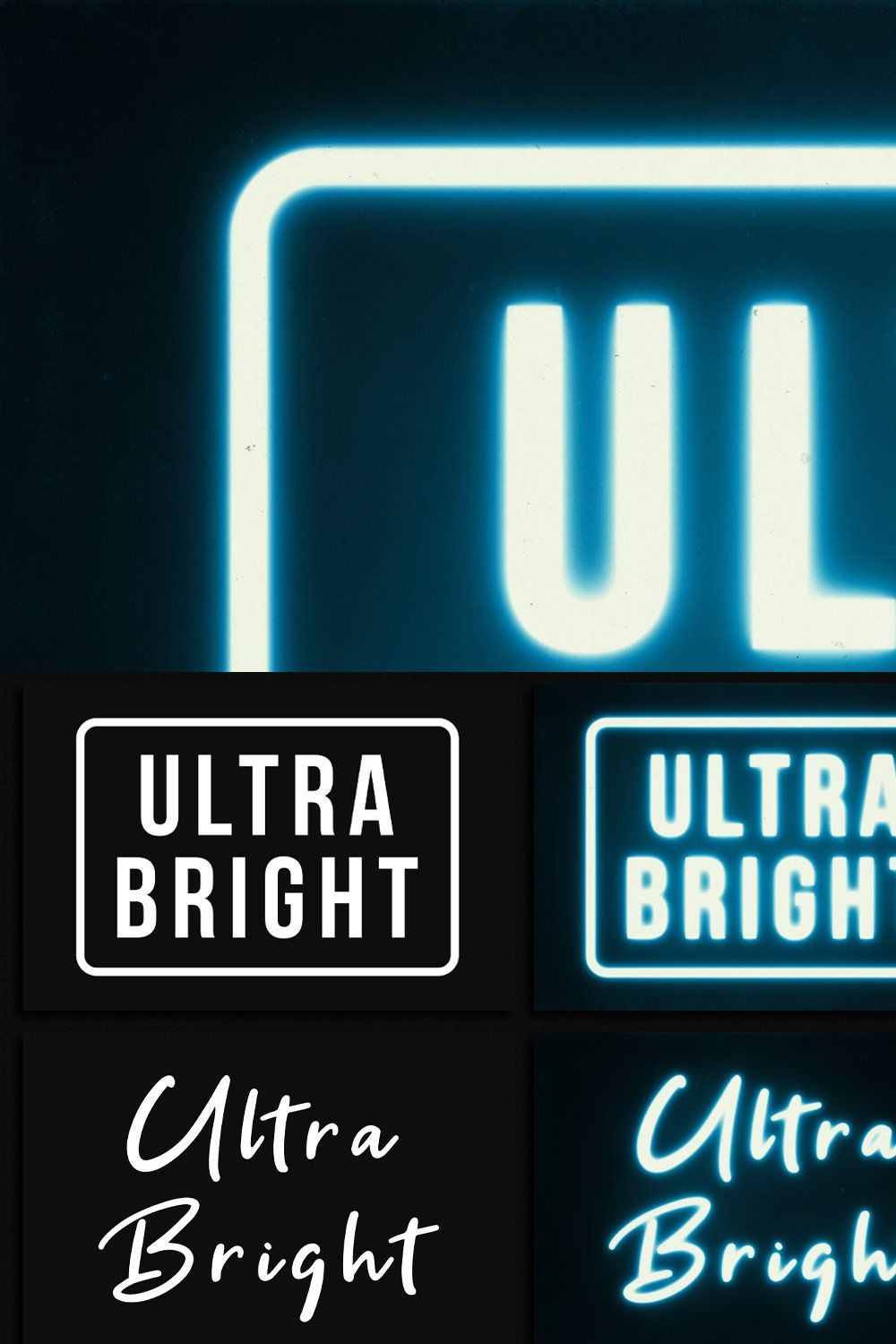 Ultra Bright - Text Effect pinterest preview image.