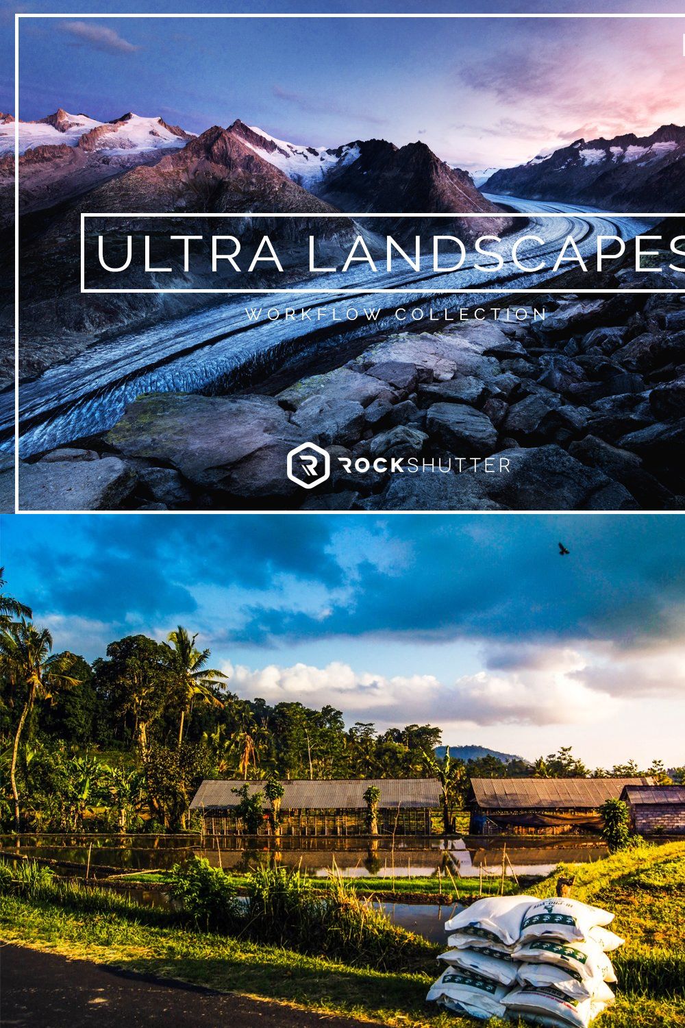Ultra Landscapes Lightroom Presets pinterest preview image.