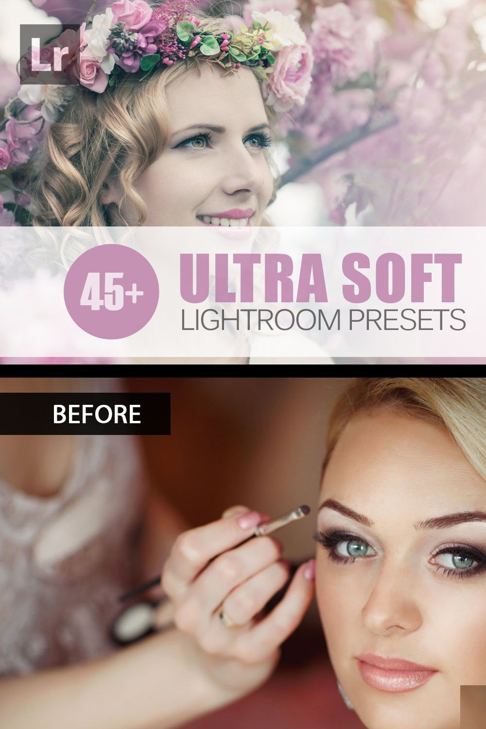 Ultra Soft Lightroom Presets pinterest preview image.