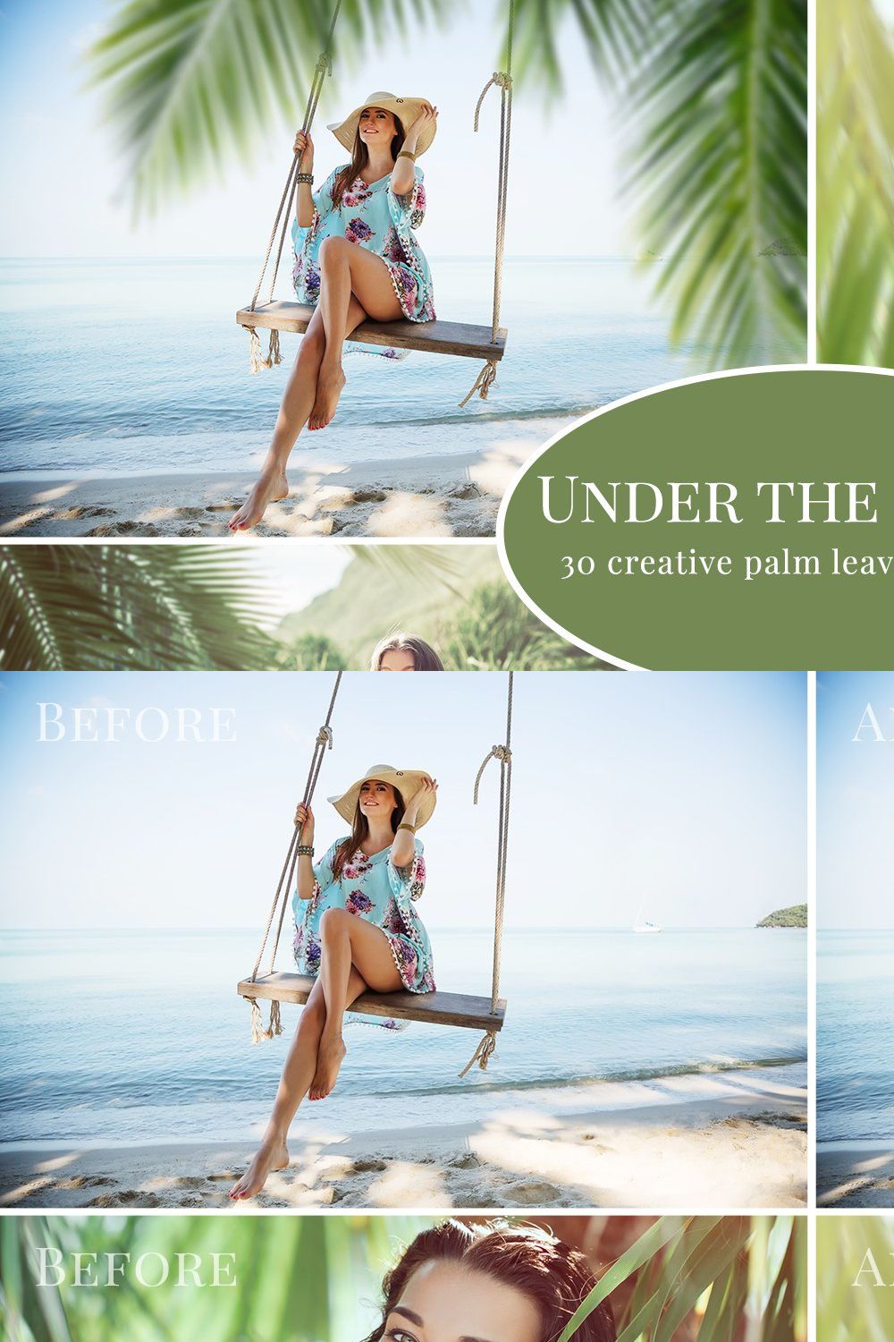 Under the Palms photo overlays pinterest preview image.