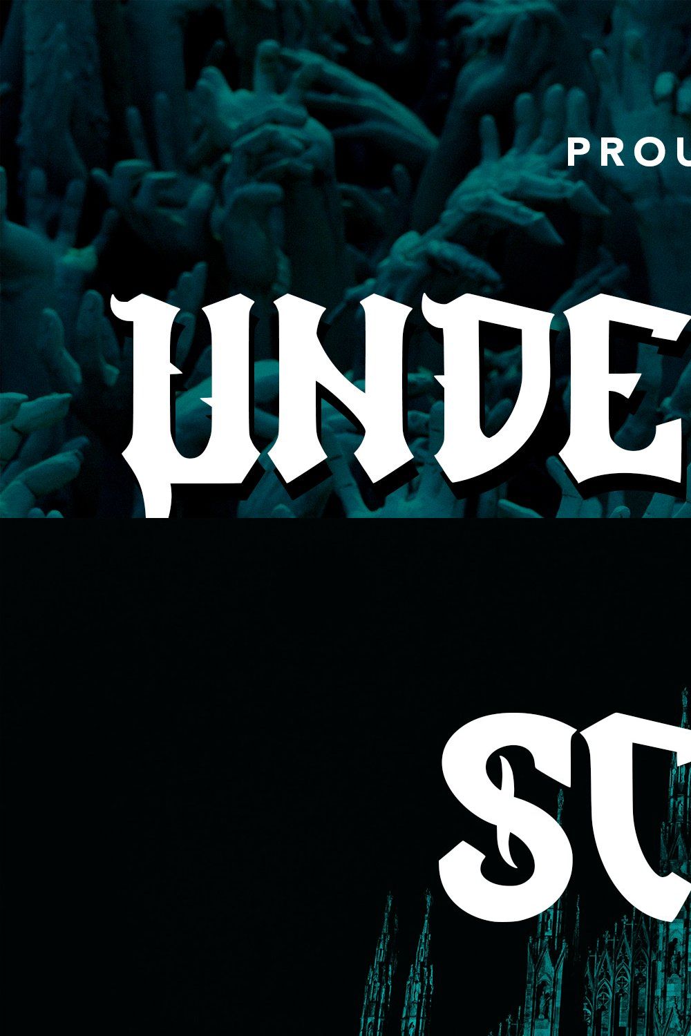 UnderworldGate - Blackletter Font pinterest preview image.