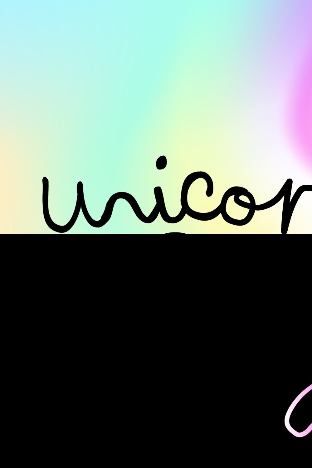Unicorn Gradients pinterest preview image.