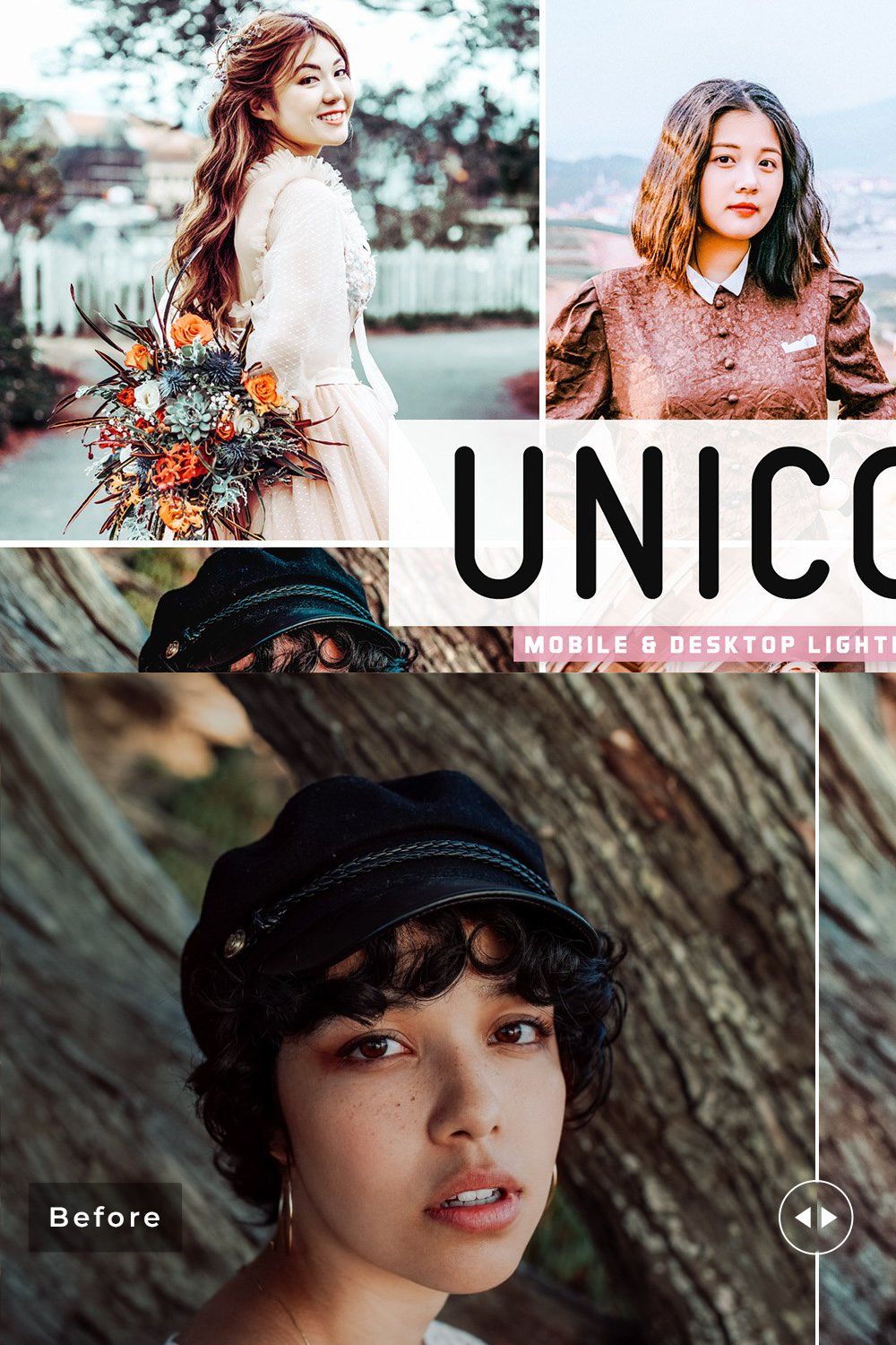 Unicorn Lightroom Presets Pack pinterest preview image.