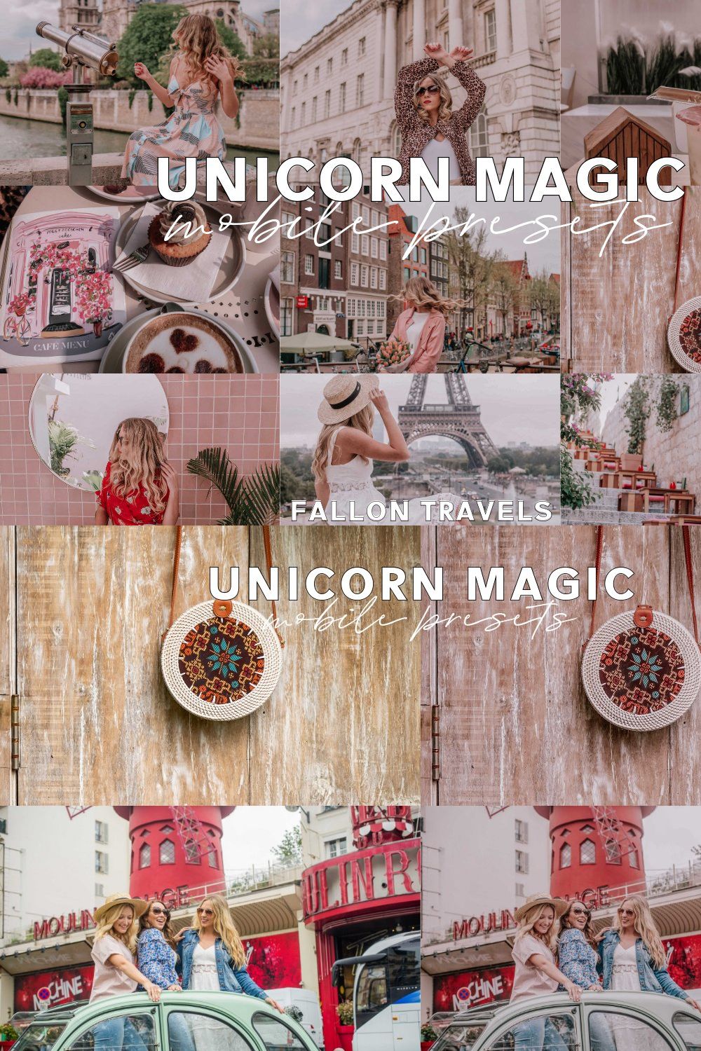 Unicorn Magic Mobile Presets pinterest preview image.