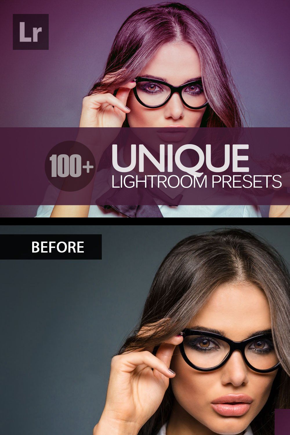 Unique Lightroom Presets Bundle pinterest preview image.