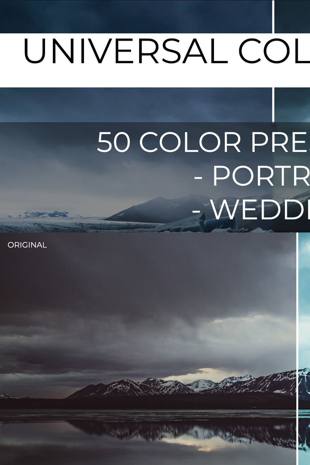 Universal Color Presets 1 pinterest preview image.