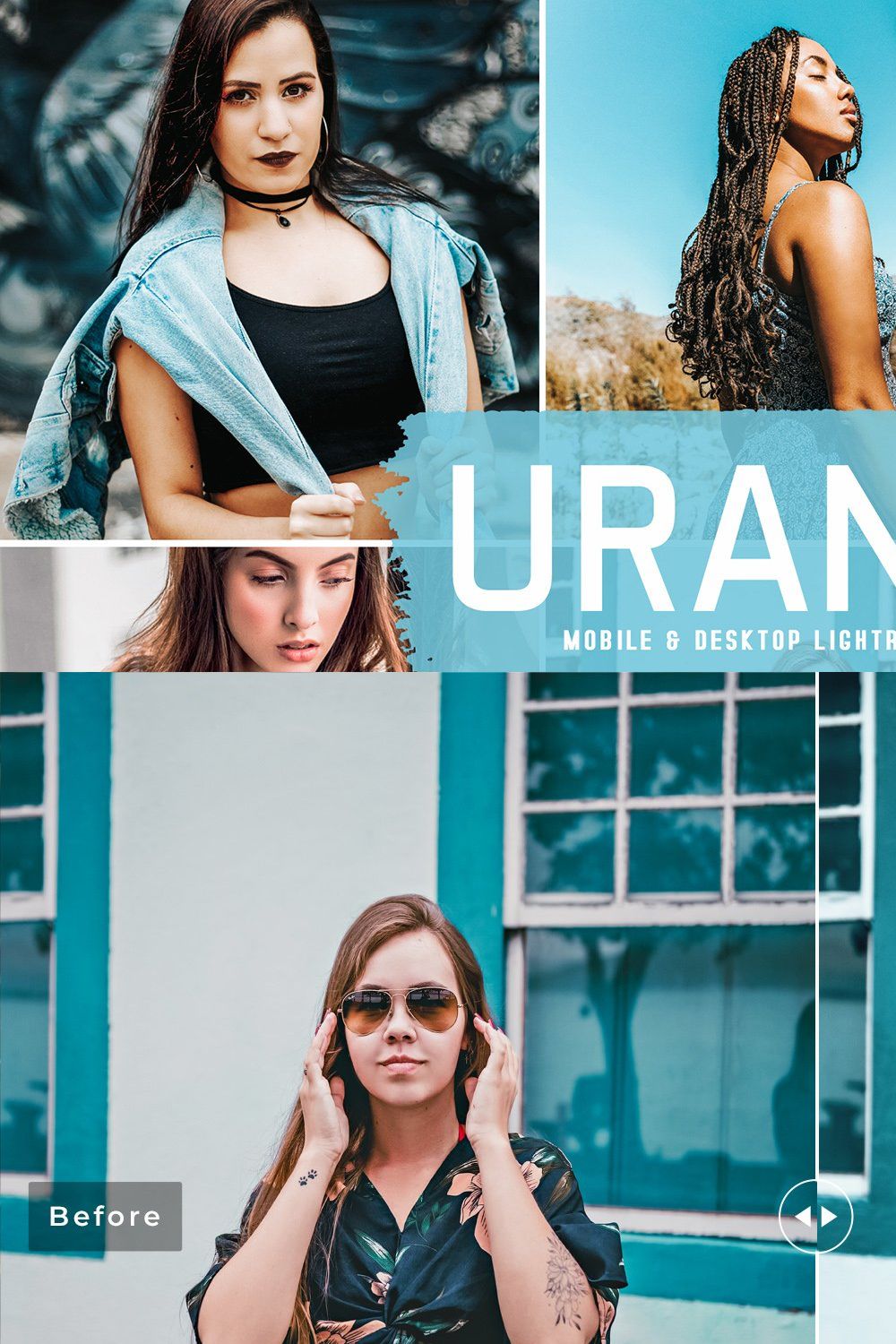 Uranus Pro Lightroom Presets pinterest preview image.