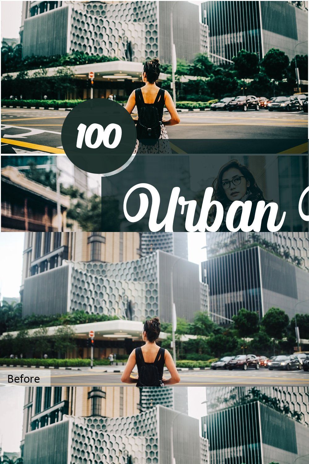 Urban Lifestyle Photoshop Actions pinterest preview image.