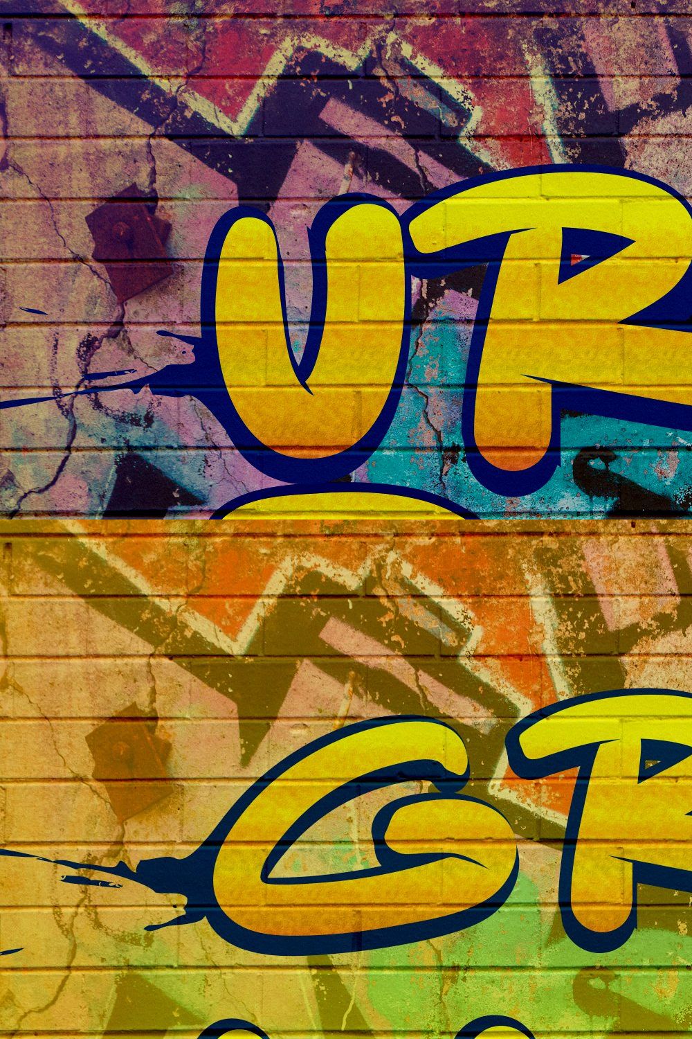 Urban Paint - Display Font pinterest preview image.