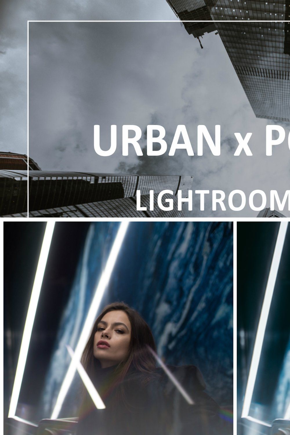 Urban & Portrait Lightroom Presets pinterest preview image.