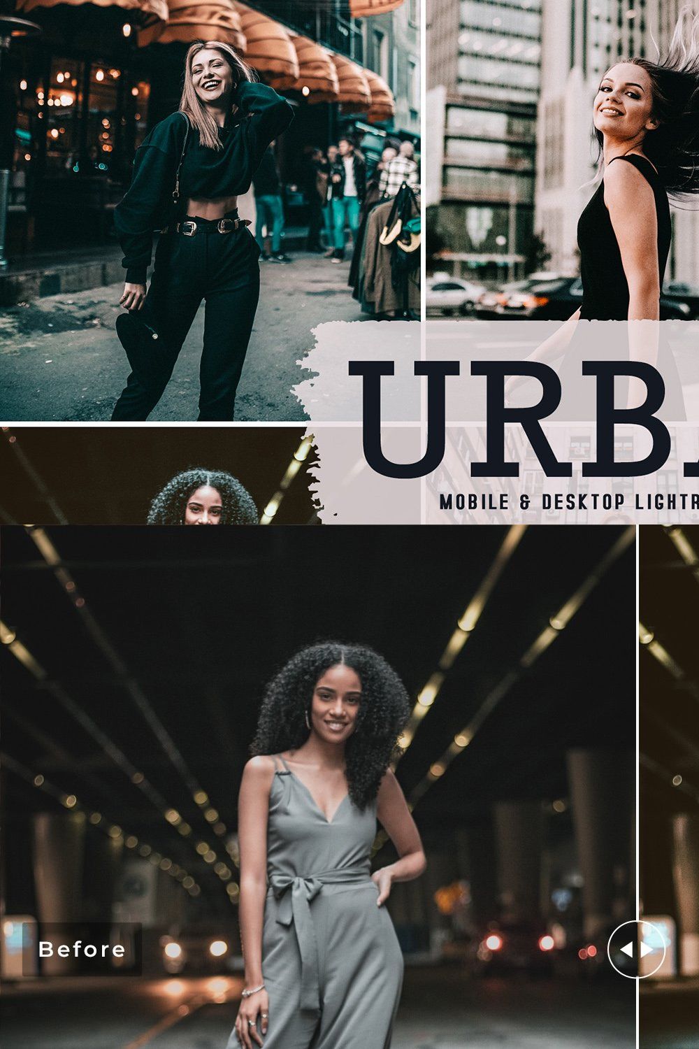 Urban Pro Lightroom Presets pinterest preview image.