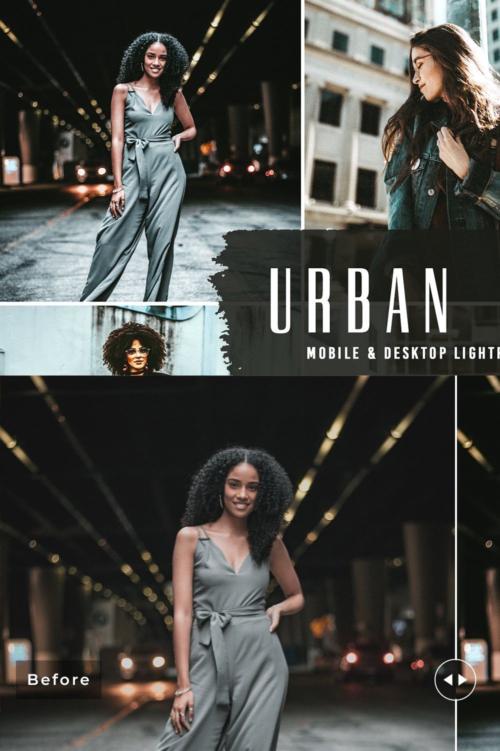 Urban Soot Pro Lightroom Presets pinterest preview image.