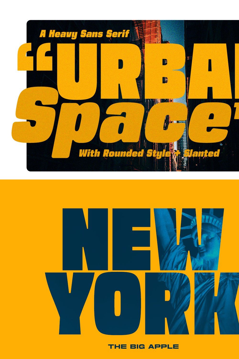 Urban Space -Heavy Sans Serif pinterest preview image.