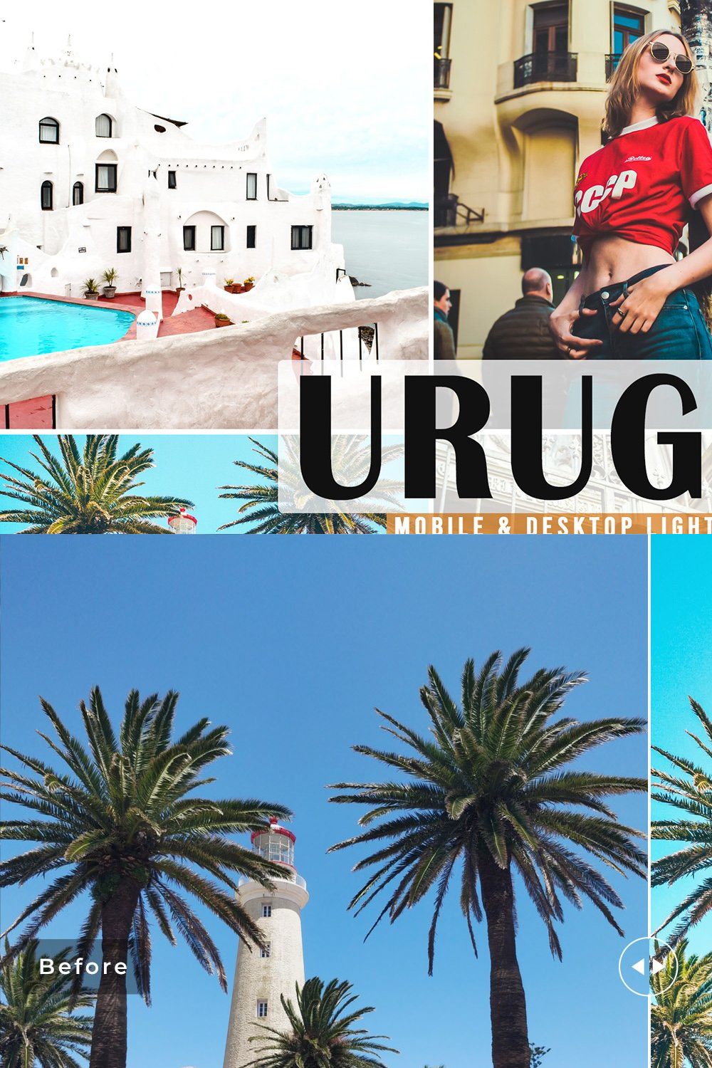 Uruguay Pro Lightroom Presets pinterest preview image.