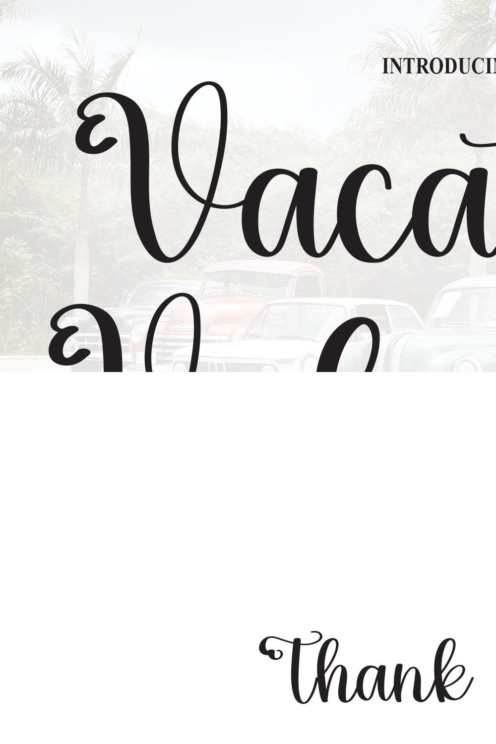 Vacation Valentine | Script Font pinterest preview image.