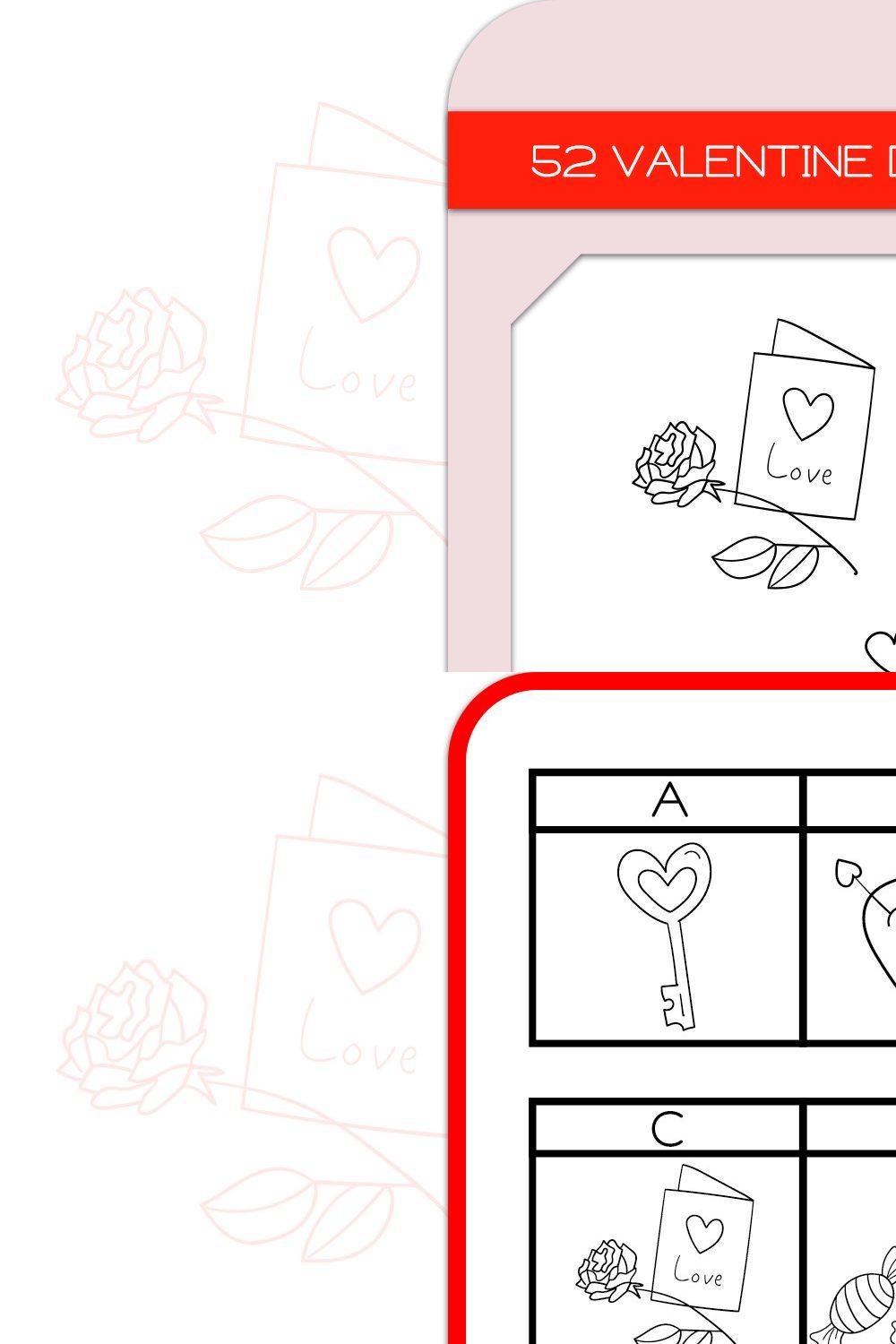 Valentine Doodles - Dingbats Font pinterest preview image.