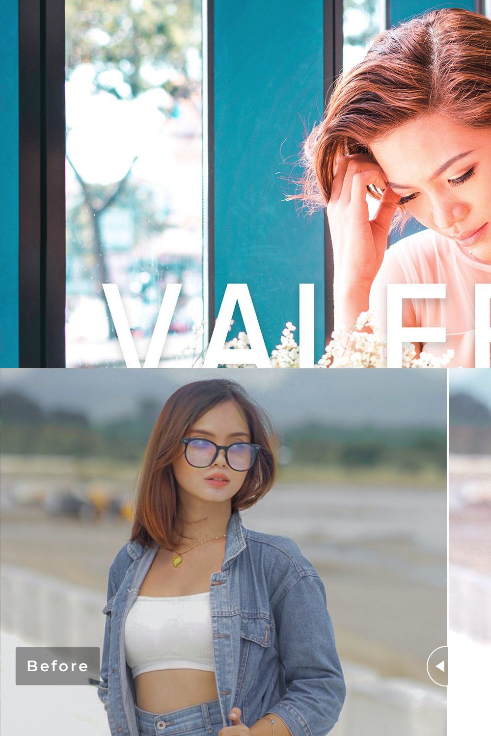 Valerian Pro Lightroom Presets pinterest preview image.