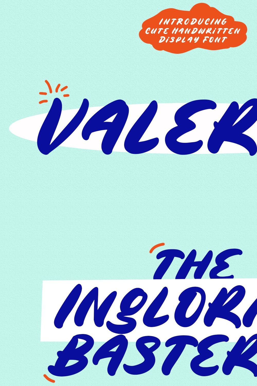 Valerys Handwritten Font pinterest preview image.