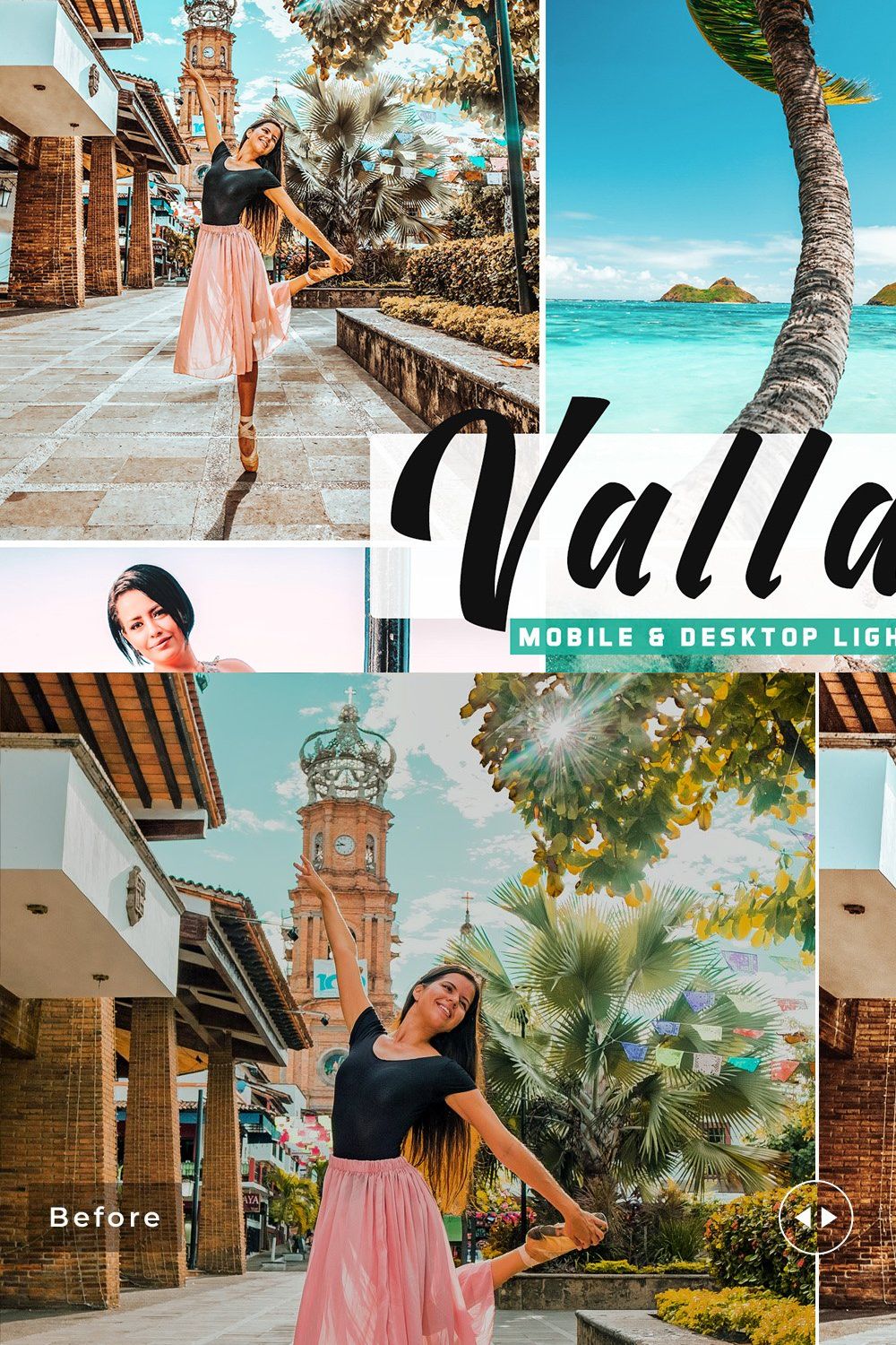 Vallarta Pro Lightroom Presets pinterest preview image.