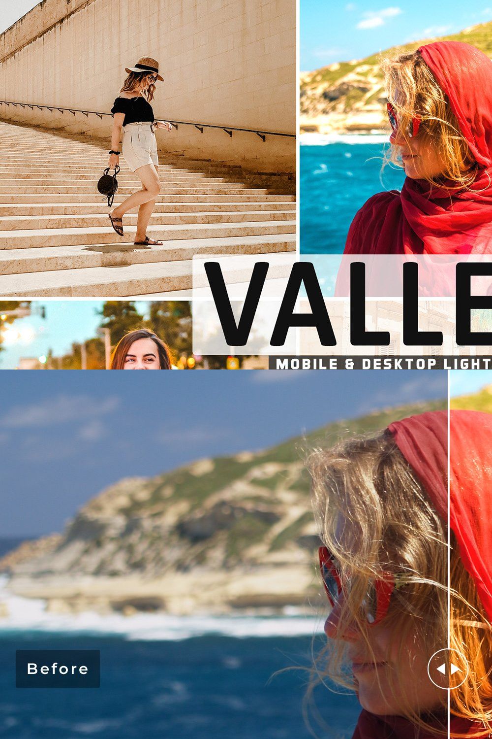 Valletta Pro Lightroom Presets pinterest preview image.