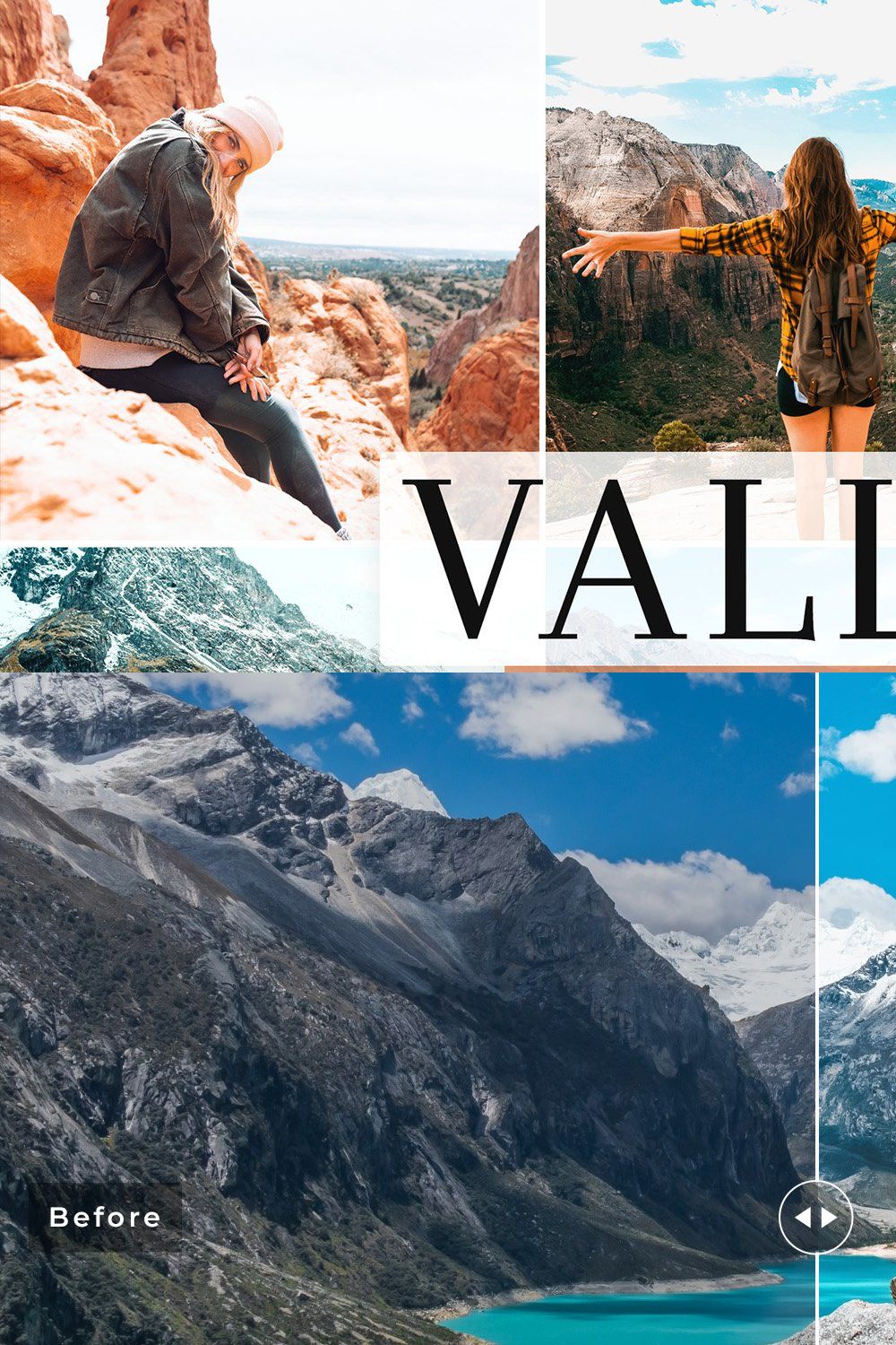 Valley Pro Lightroom Presets pinterest preview image.