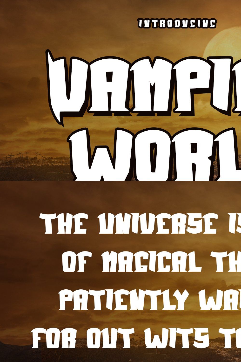 Vampire World - Halloween Display pinterest preview image.